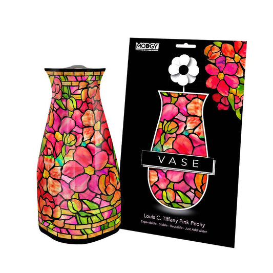 Modgy Expandable Vase - Louis C. Tiffany Pink Peony