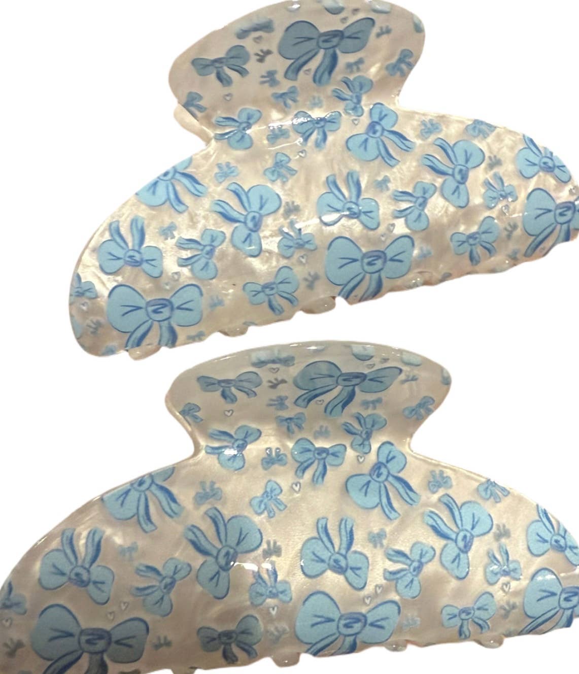 Beautiful Blue Bow Hair Clip