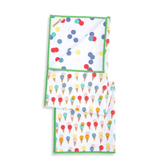Demdaco Ice Cream Absorbent Reversible Towel
