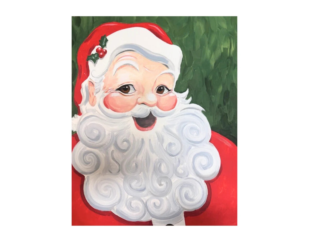 Glory Haus Holly Jolly Santa Canvas