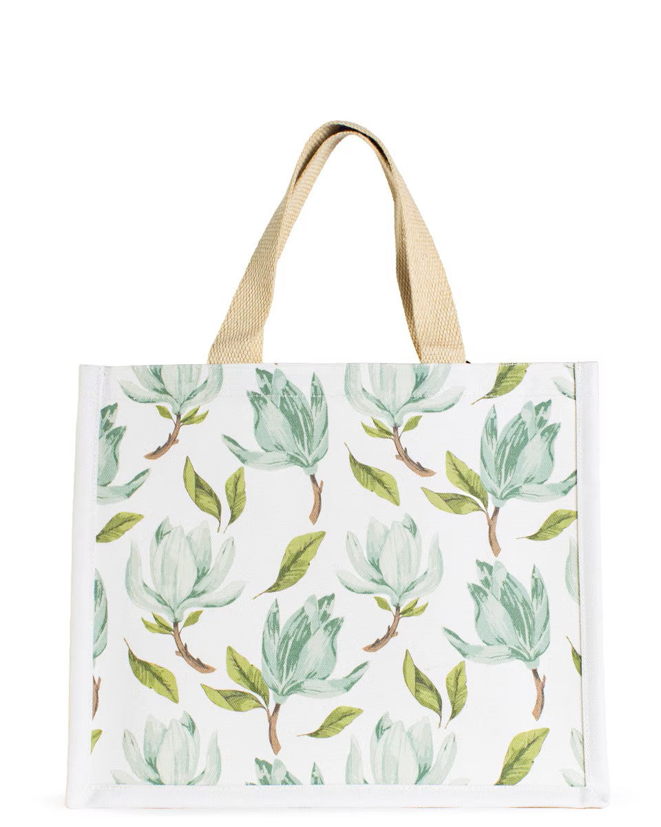 Royal Standard Audrey Gift Tote Sage Magnolias (12x10x5)