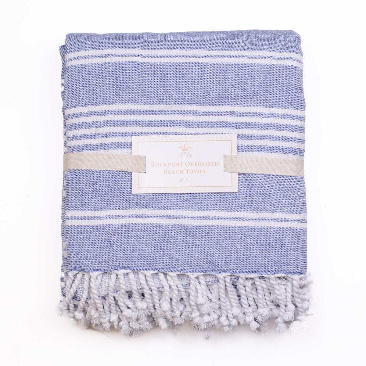 Royal Standard Rockport Oversized Beach Towel (Blue/White) 39x70