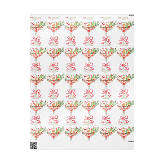 Pink Martini Christmas Gift Wrapping Paper
