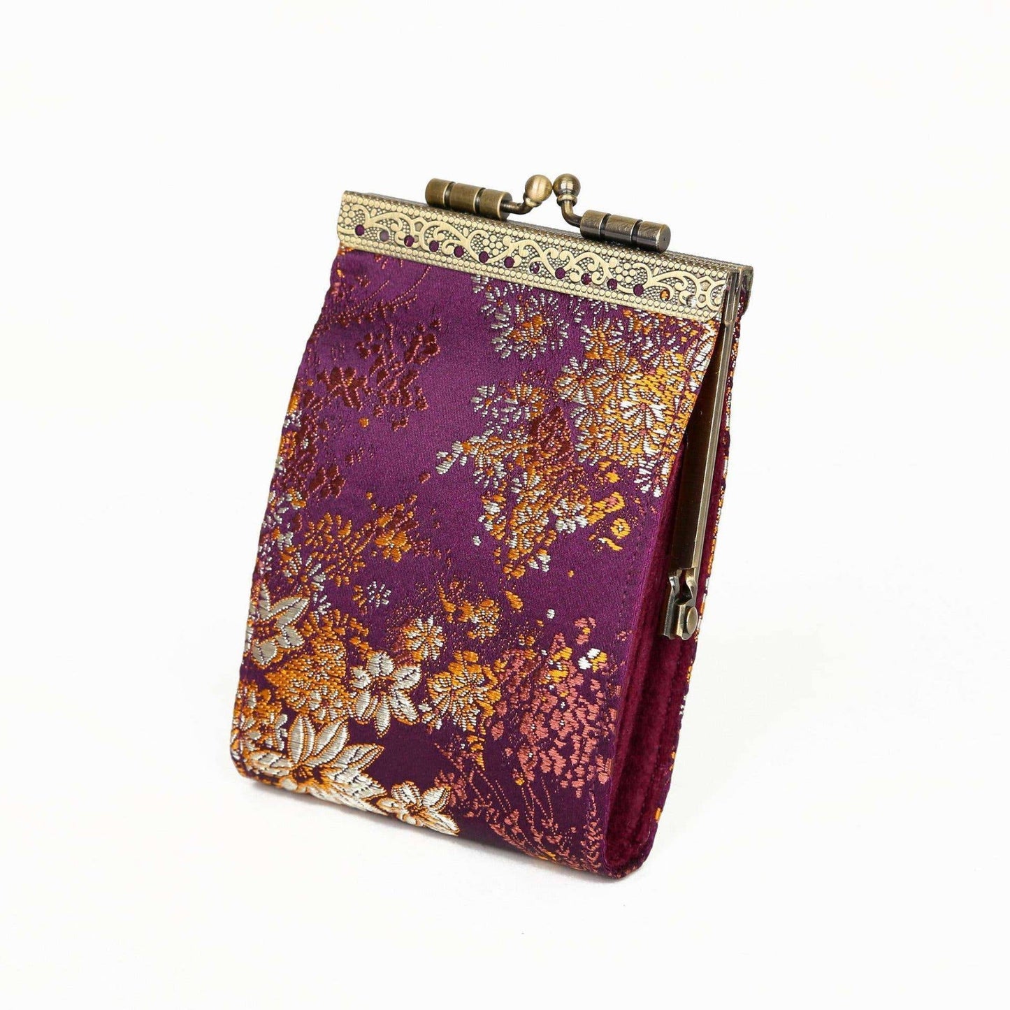 Butterfly & Dragonfly Brocade RFID Card Holder