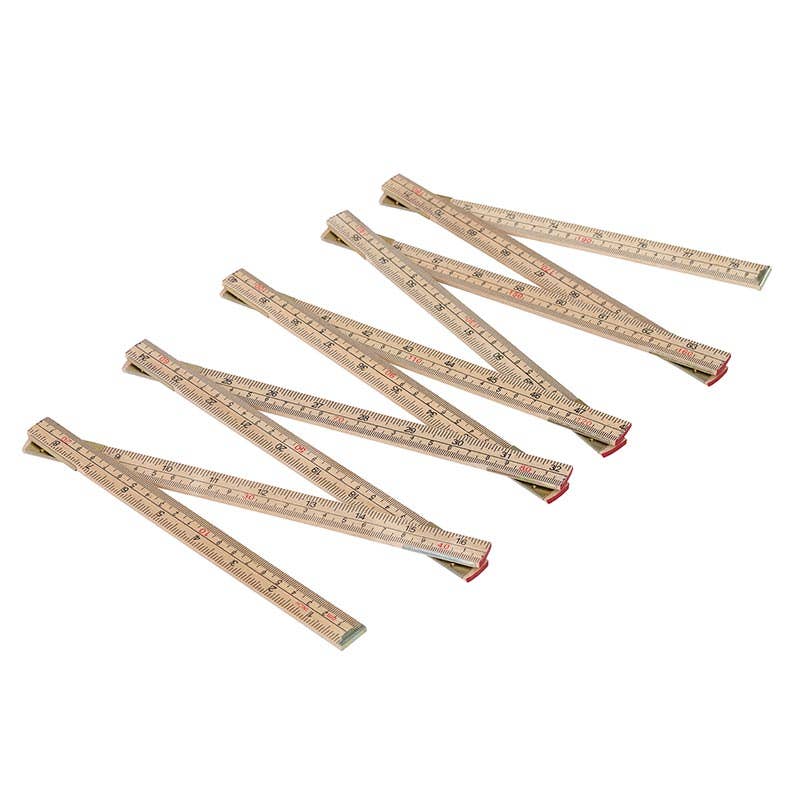 Cole Wheeler Carpenter Folding Wood Ruler