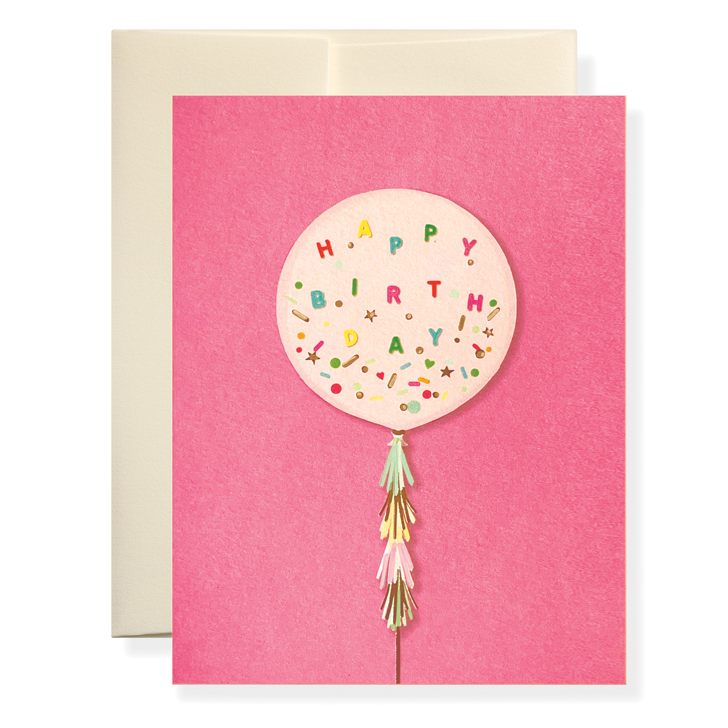 Karen Adams Pink Balloon Greeting Card