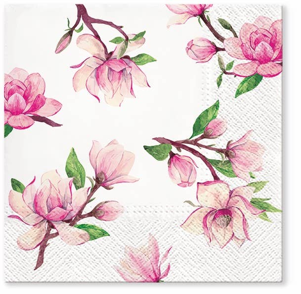Magnolia Springs Lunch Napkins - Floral Paper Napkins