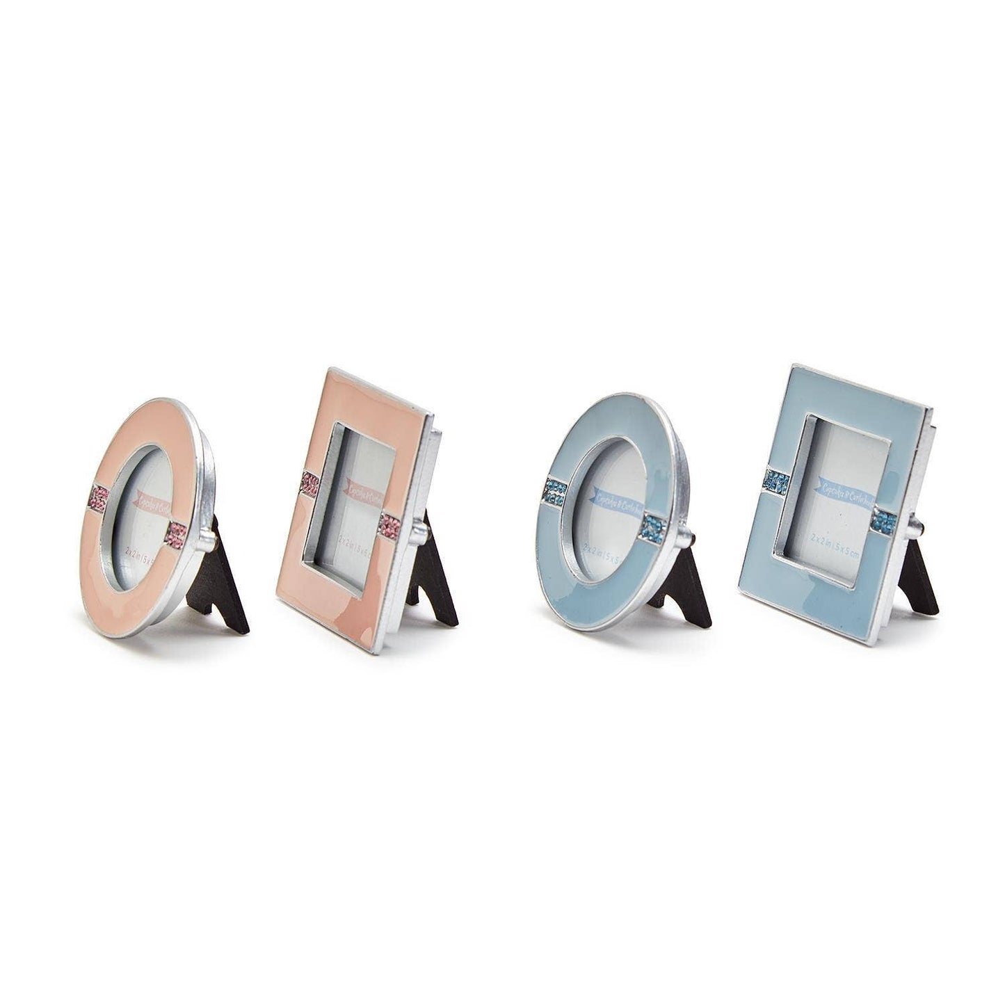 P65 Enamel and Jewels Photo Frame Assorted 2 Styles in 2 Colors