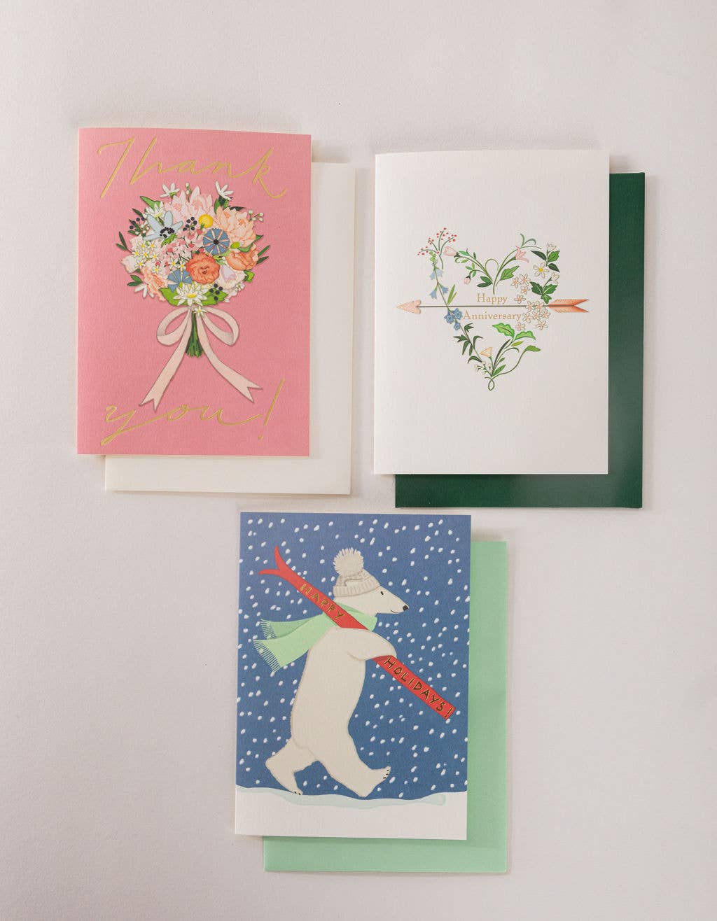 Karen Adams Thank You Bouquet Greeting Card