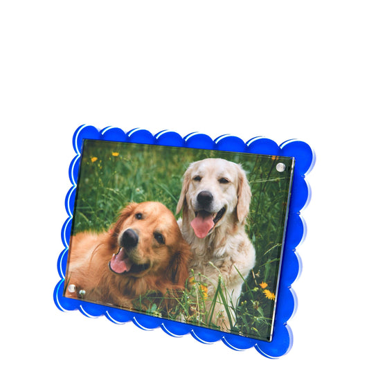 Tara Wilson SCALLOP FRAME - BLUE