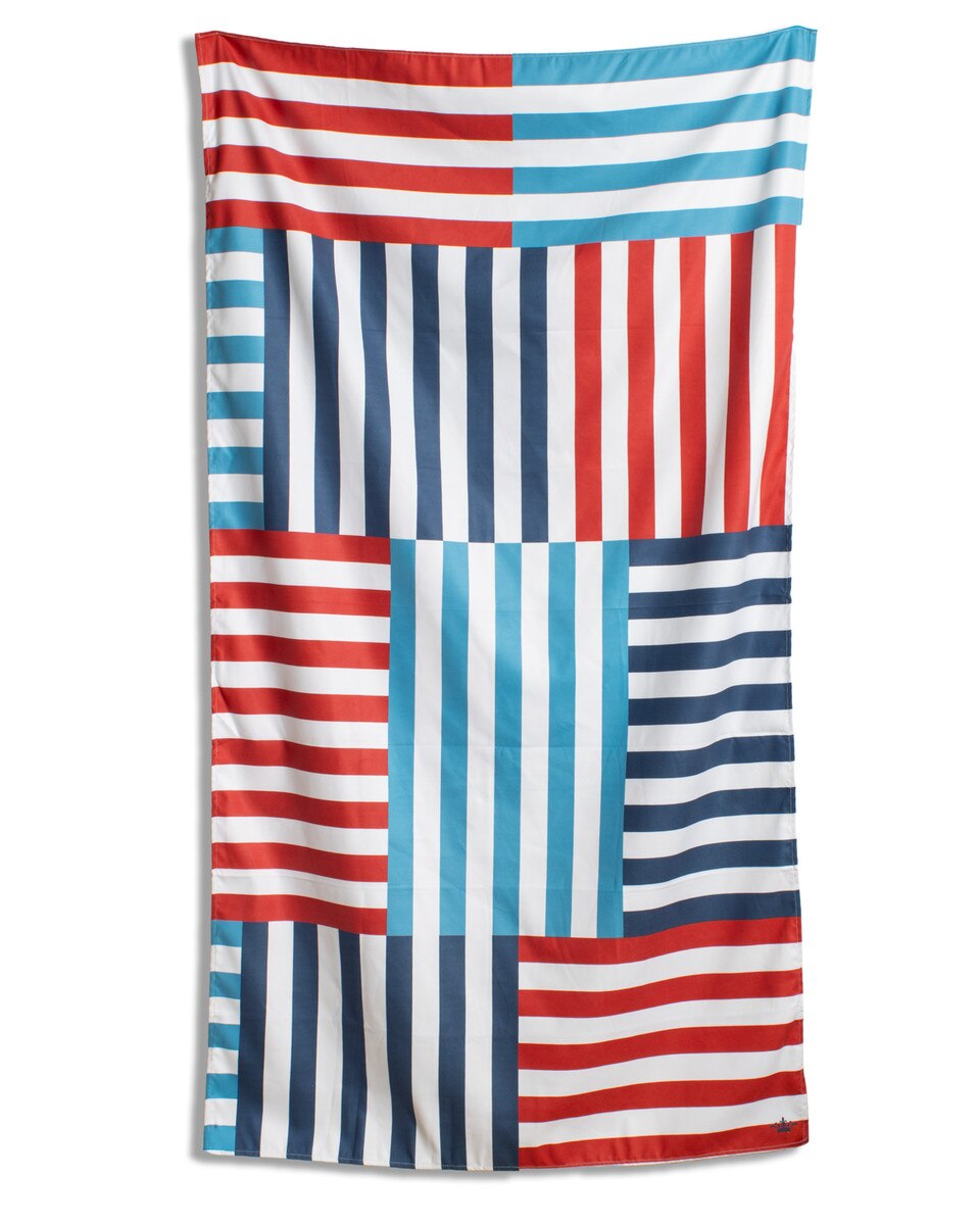 Royal Standard Freeport Stripe Wet/Dry Bag (Red/White/Blue) 12x9