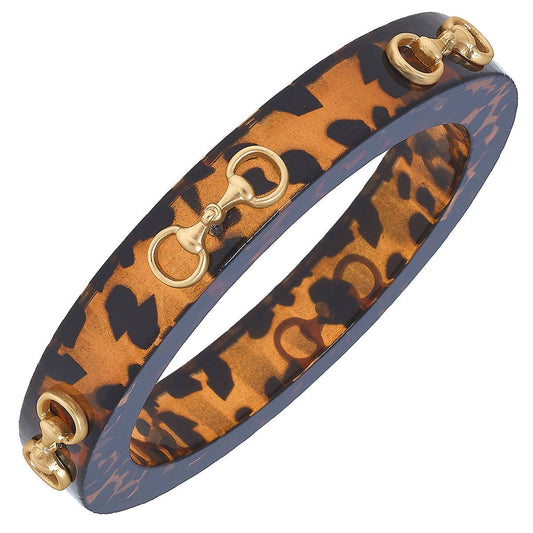 Canvas Style Sutton Horsebit Resin Bangle