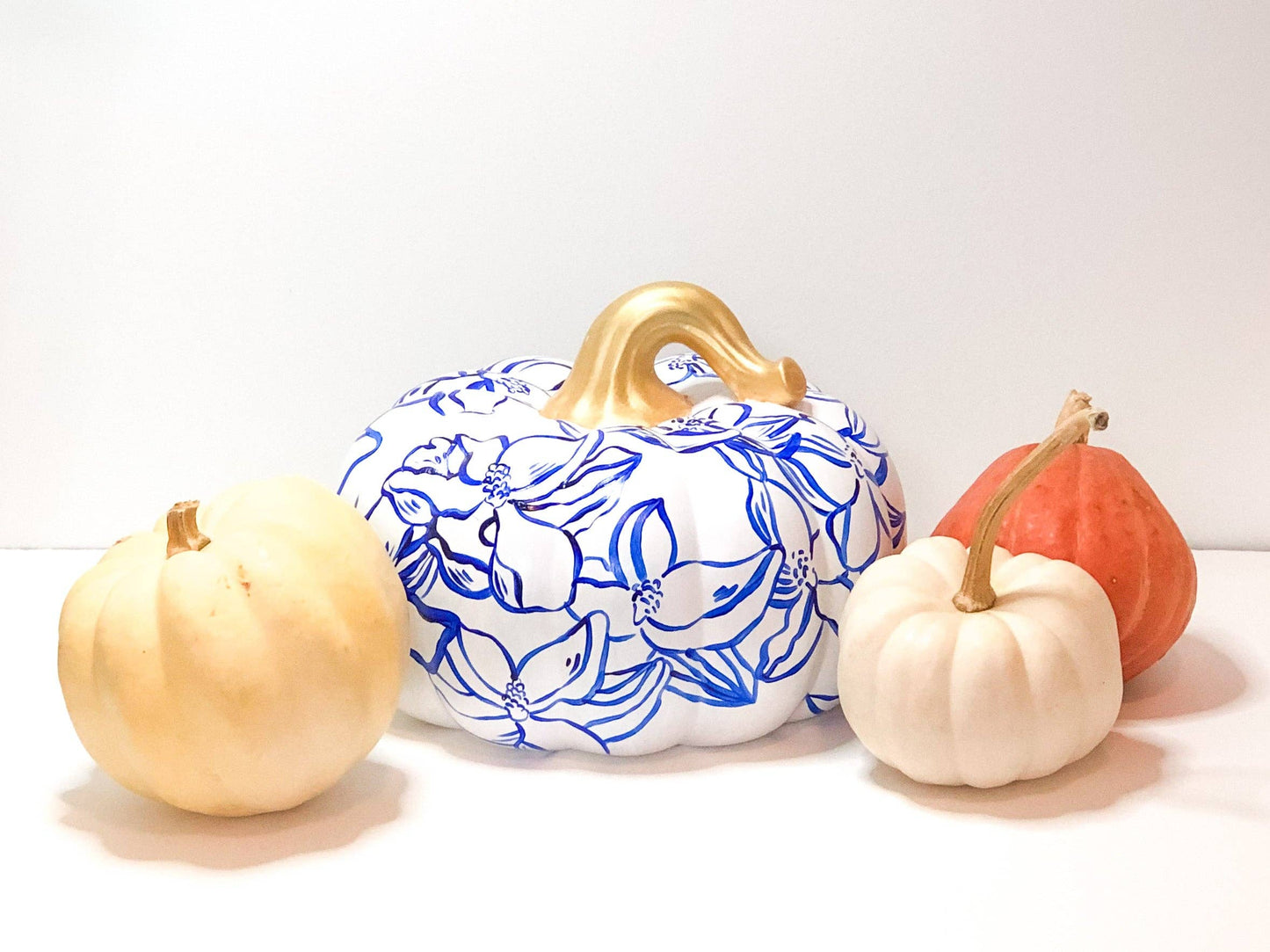 Jessica Reynolds Large Blue Magnolia Pumpkin