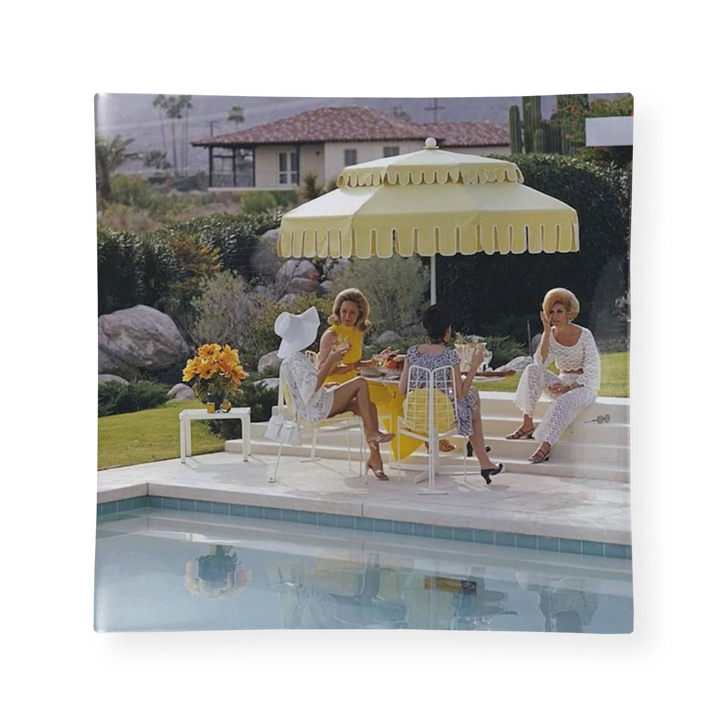 Toss Designs Glass Tray - Pool Umbrella