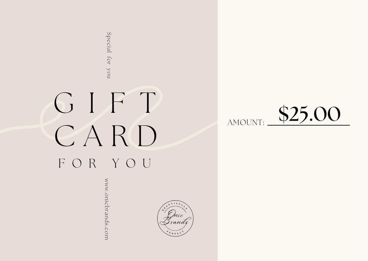 Onic Brands Gift Card