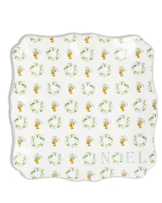 Royal Standard Amaryllis Wreath Square Platter