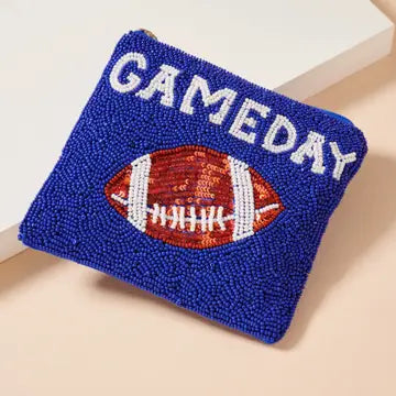 Game day Football 🏈 Beaded Coin Bag