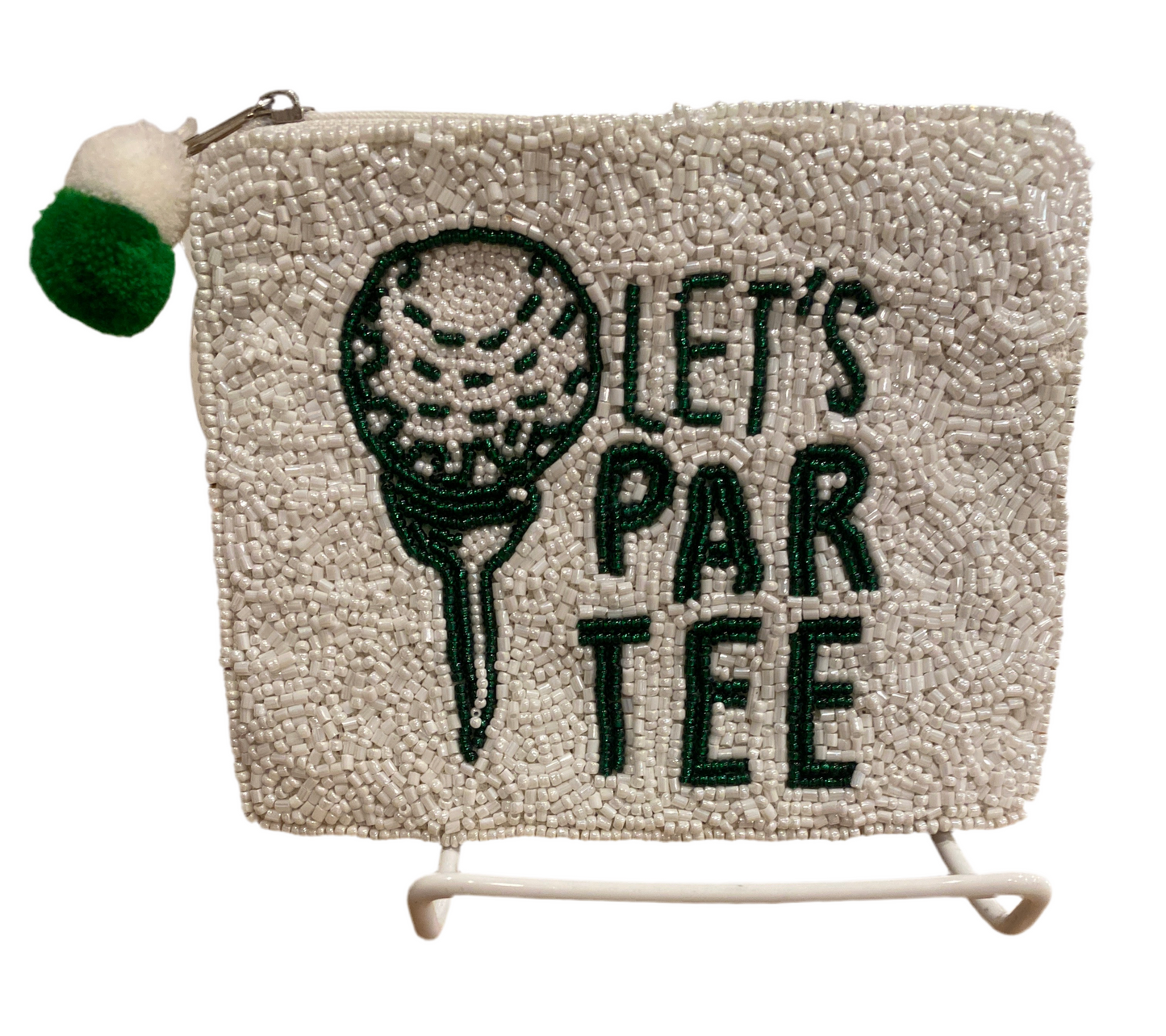 "Let’s Par Tee" Zipper Coin Purse - The Ultimate Clubhouse Accessory