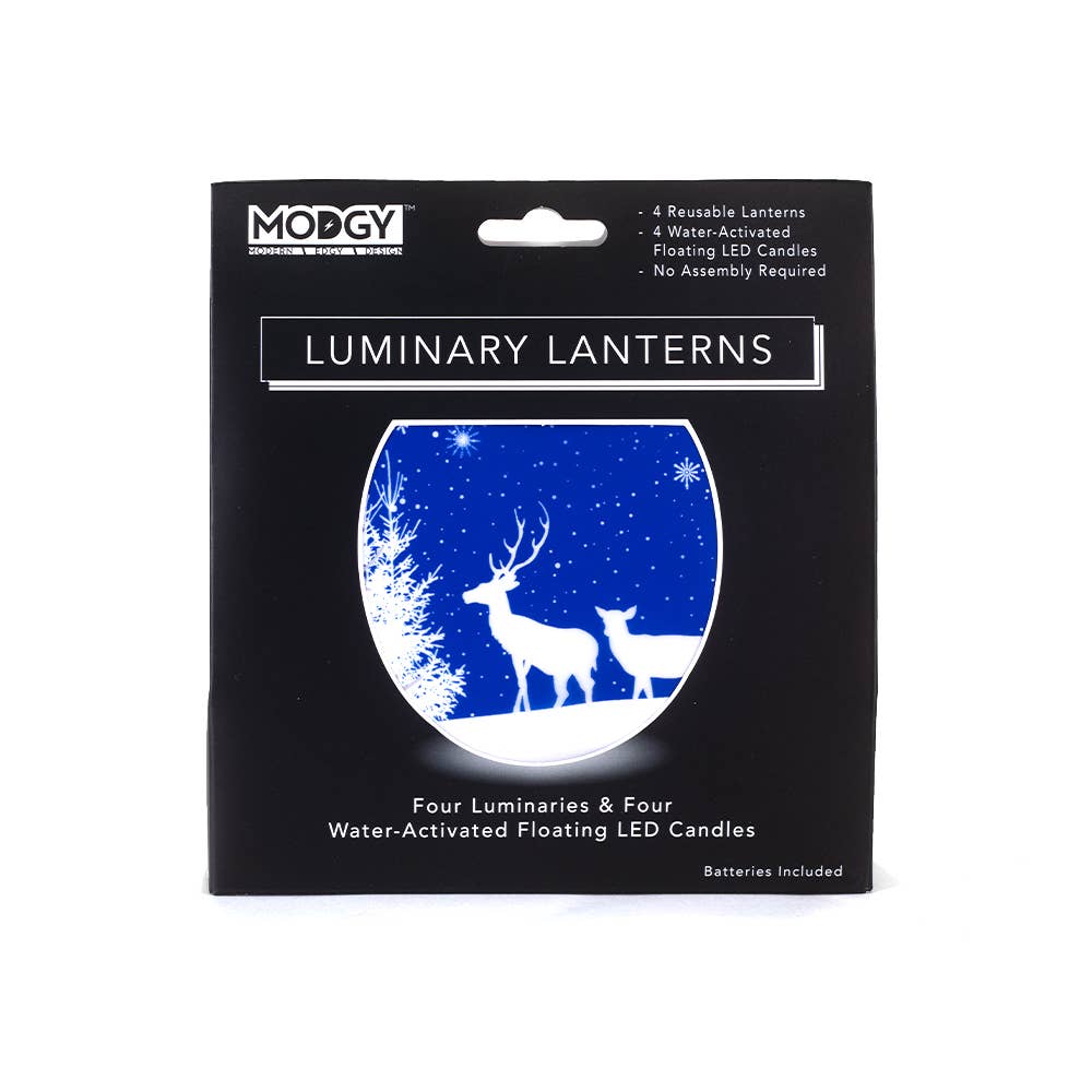 Modgy Luminary - Oh Deer! - Festive Christmas Winter Scene