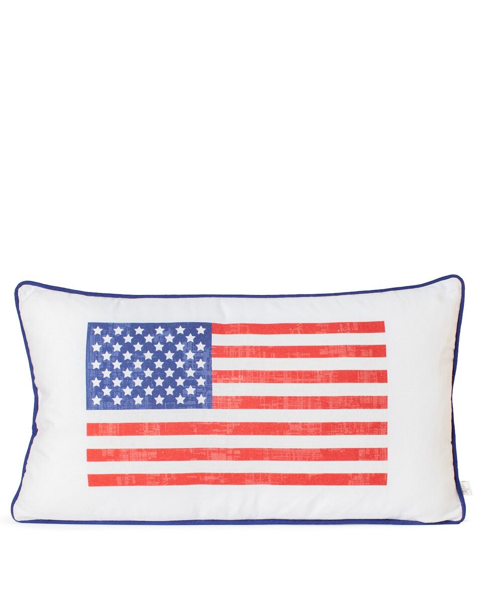 Royal Standard American Flag Lumbar Pillow (Red/White/Blue) 12.5x22.5