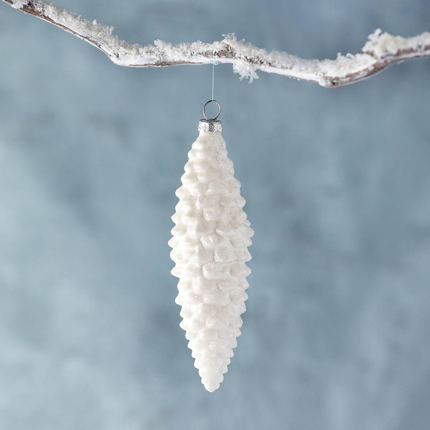 Park Hill Collection Frosted White Pinnacle Pinecone