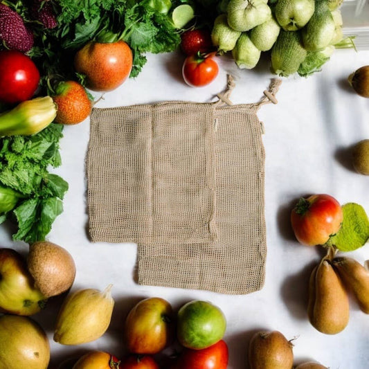 Bamboo Switch 2 Pack Organic Cotton Mesh Produce Bags | Farmers Market