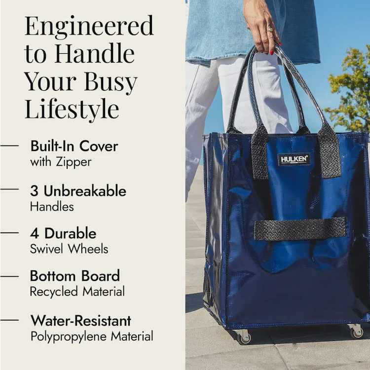 HULKEN Original Rolling Tote Bag