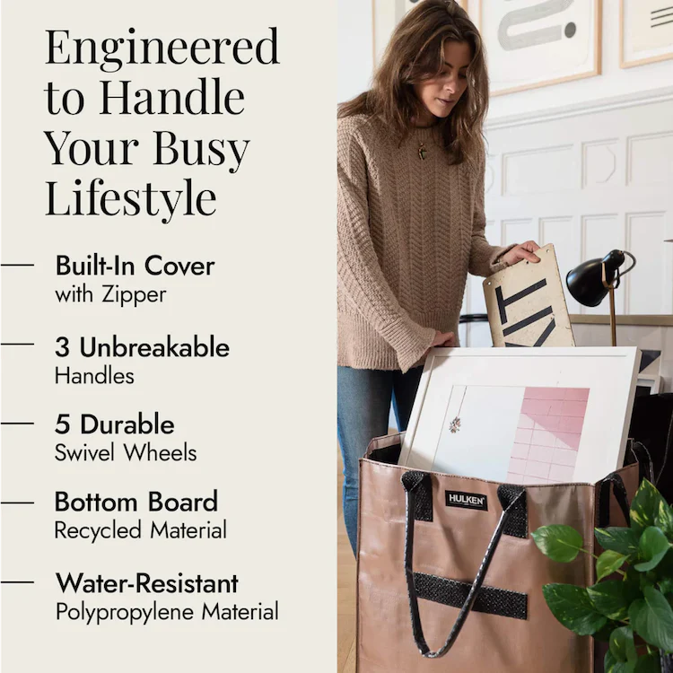 HULKEN Original Rolling Tote Bag