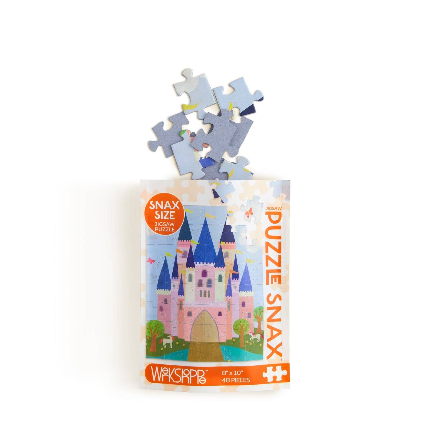 Werkshoppe's Pink Royal Castle 48 Piece Jigsaw Puzzle Snax