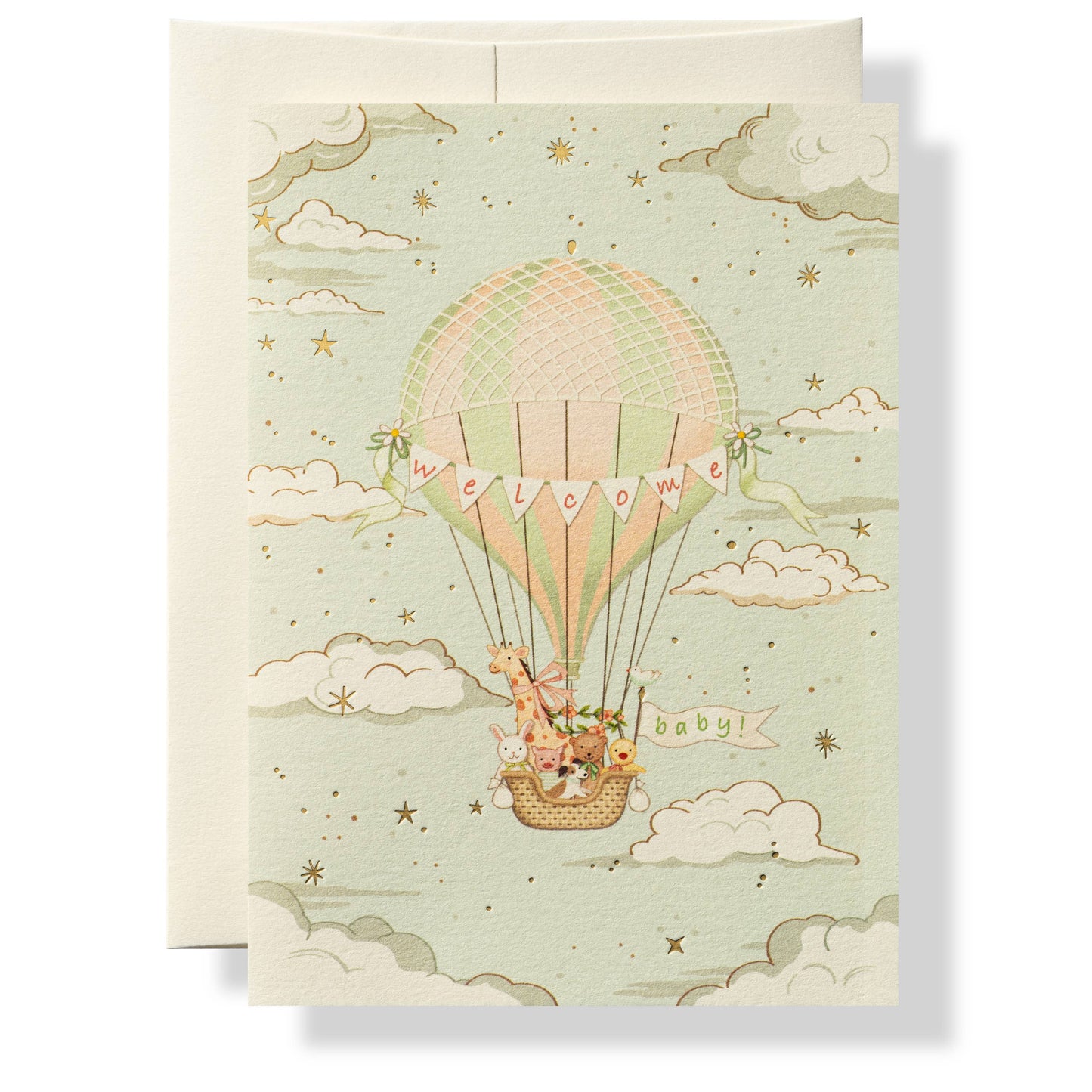 Karen Adams Welcome Baby Greeting Card