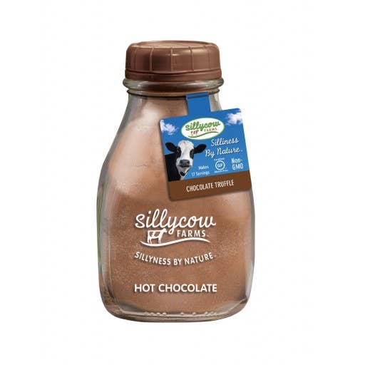 SillyCow Chocolate Truffle Hot Cocoa Mix 16.9 oz Glass Bottle