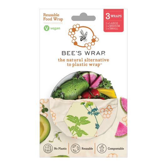 Bee’s Wrap® Assorted 3 Pack - Herb Garden, Plant Based Wax