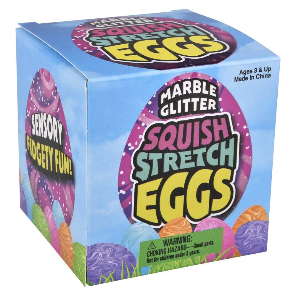 Squish And Stretch Marbleized Easter Eggs 3"
