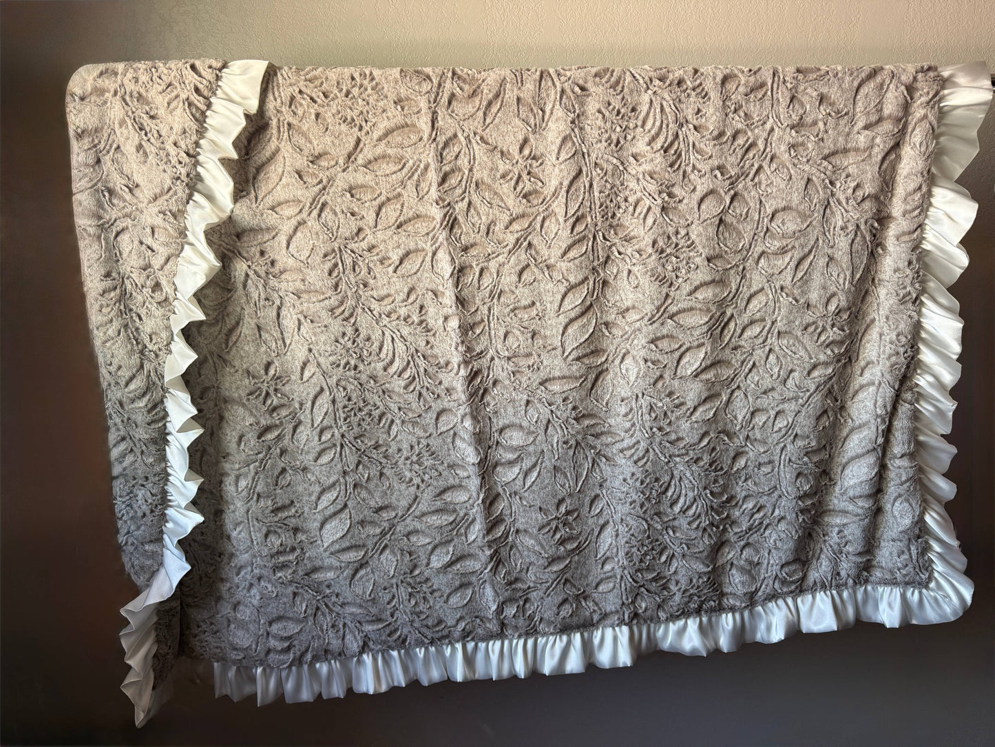 Cuddle Couture Embossed Poppy Minky Blanket (Standard Size)