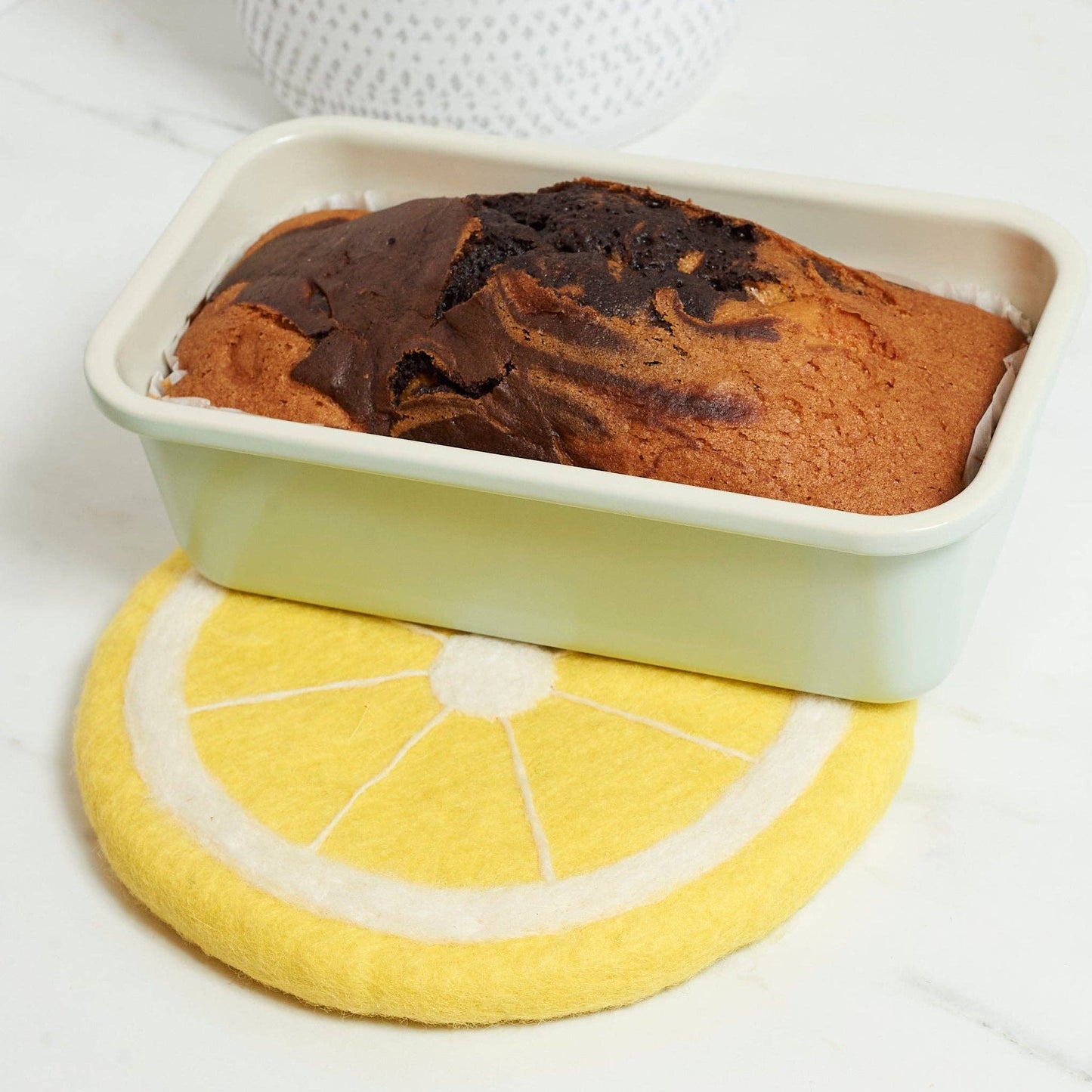 Once Again Home Wool Trivet - Lemon