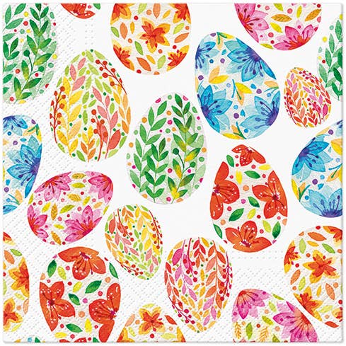 Watercolor Eggs Lunch Napkins - Easter Paper Napkins