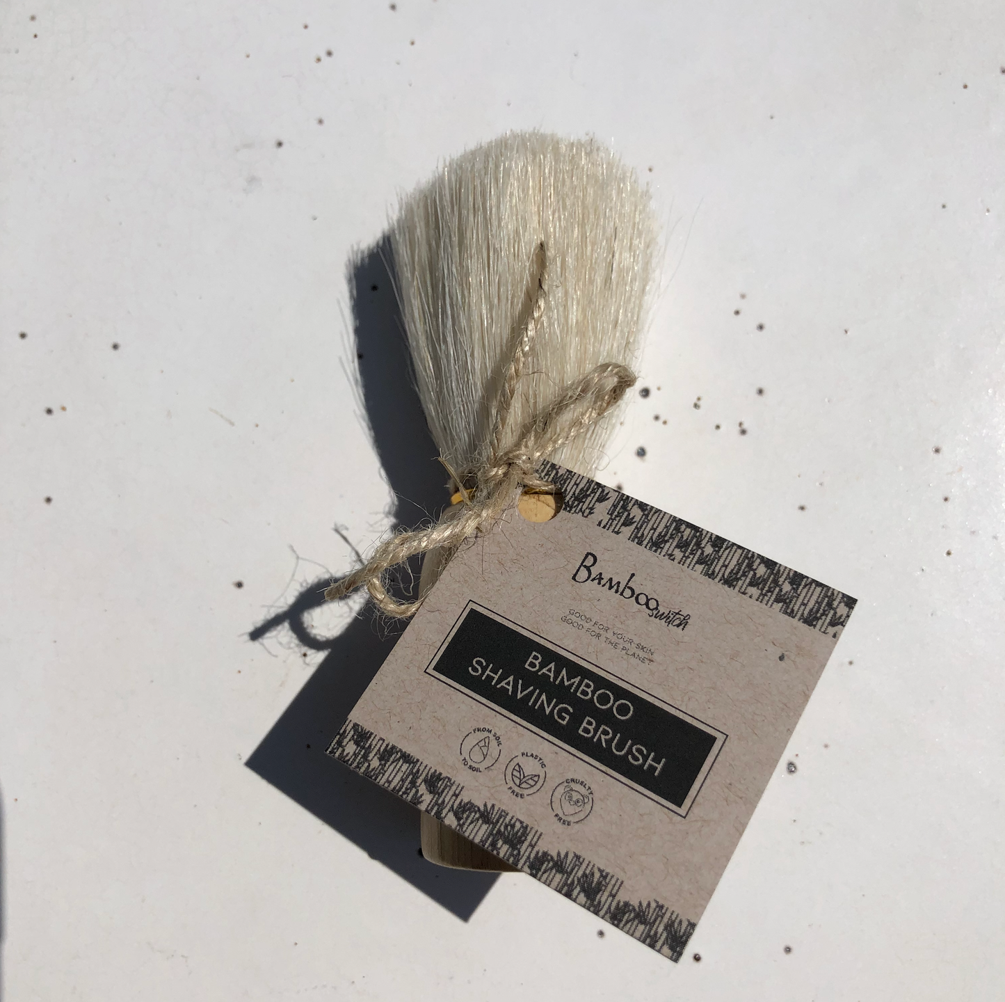 Bamboo Switch Natural Bristle Shave Brush | Shaving | Skin Care Bestseller