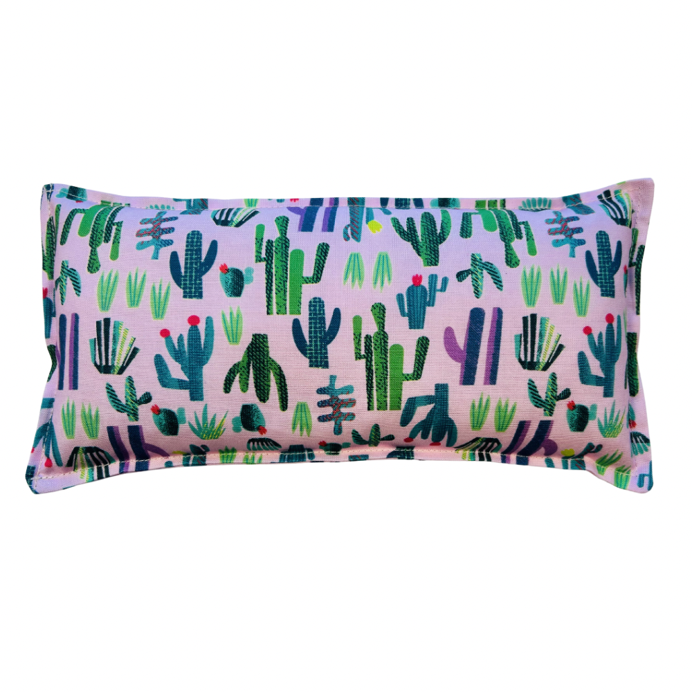 Reusable Hot/Cold Rice Pack - Pink Cactus