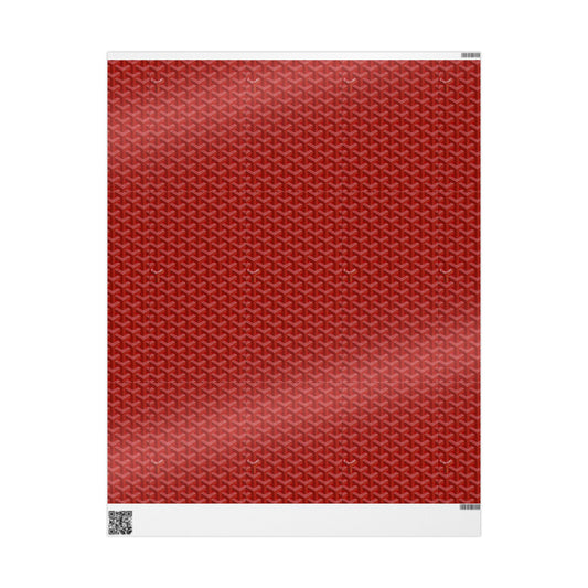 Heritage Red Chevron Wrapping Paper