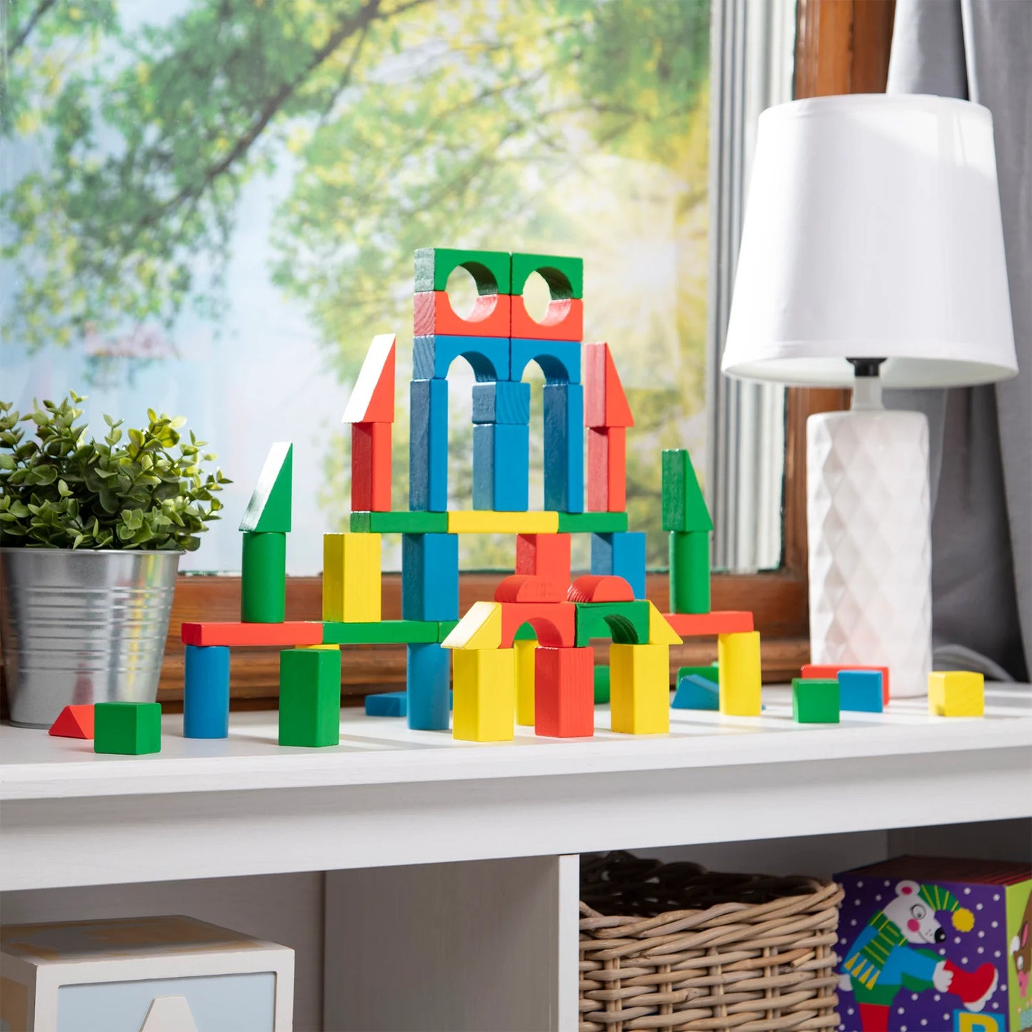 Melissa & Doug 100 Wood Block Set