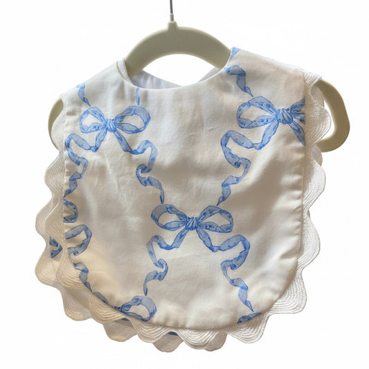 Jan Sevadjian Baby Bib with Bow
