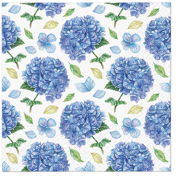 Hydrangea Pattern Lunch Napkins - Floral Napkins