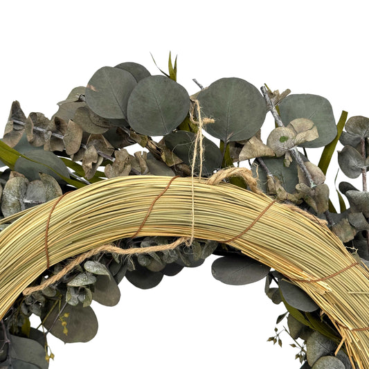 Galt Naturally Preserved Green Eucalyptus Wreath 21"