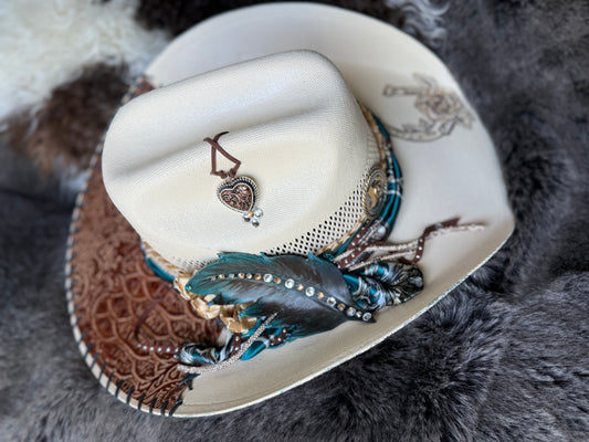Annie’s Touch Straw Cowgirl Hat- The Teal Nomad