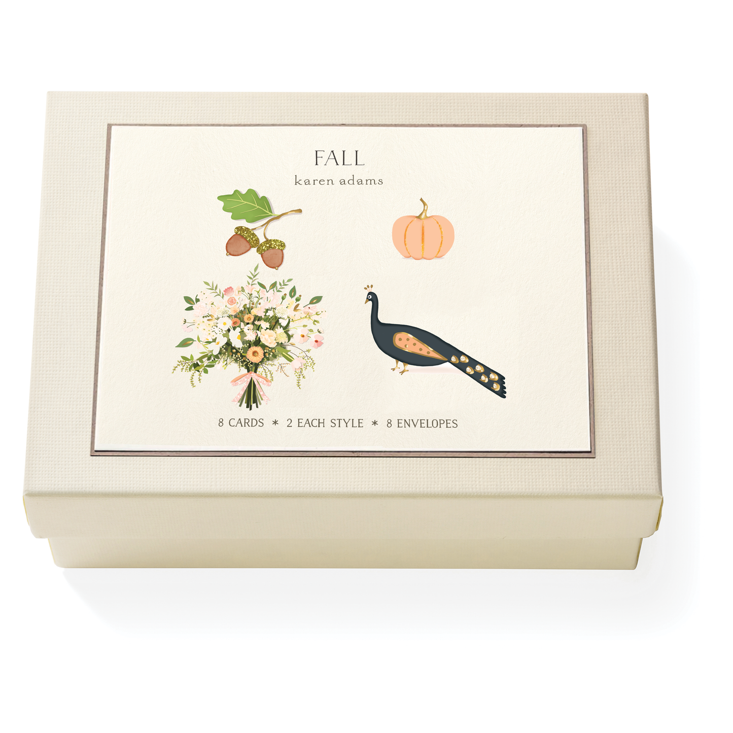Karen Adams Fall Note Card Box