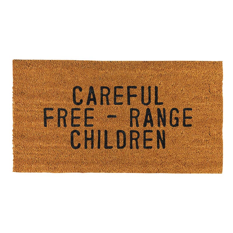 Santa Barbara- Careful Free - Range Children Door Mat