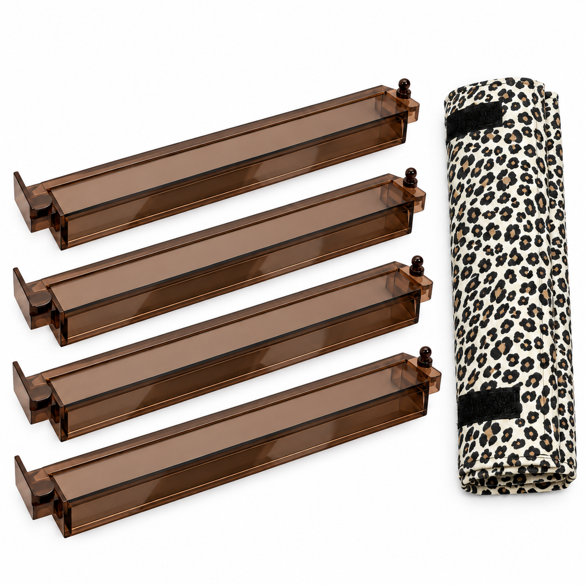 Cheetah Print Complete Mahjong Set with Mat & Carry Tote
