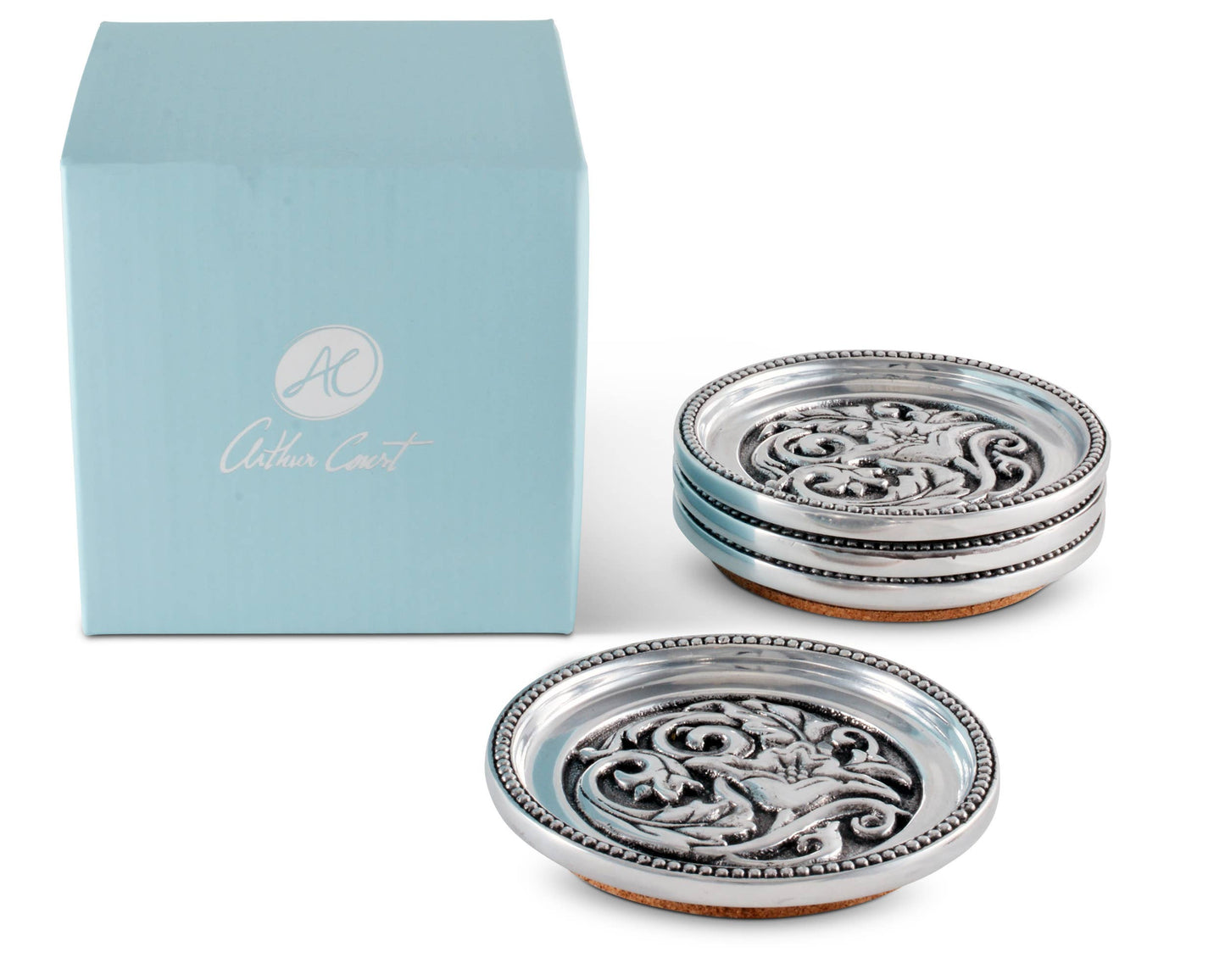 Arthur Court Concho Western Drink Coaster Set of 4