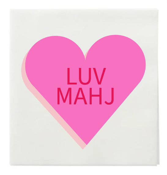 MAHJI MAMAS “LUV MAHJ" COCKTAIL NAPKINS