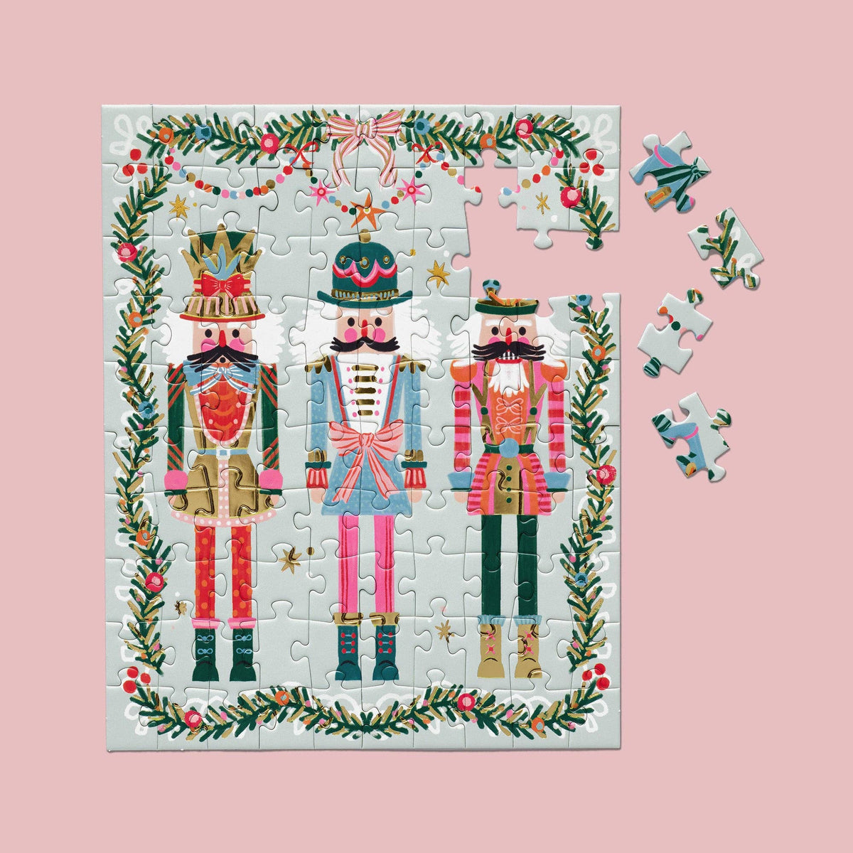 WerkShoppe Nutcracker Season 100 Piece Christmas Puzzle Snax